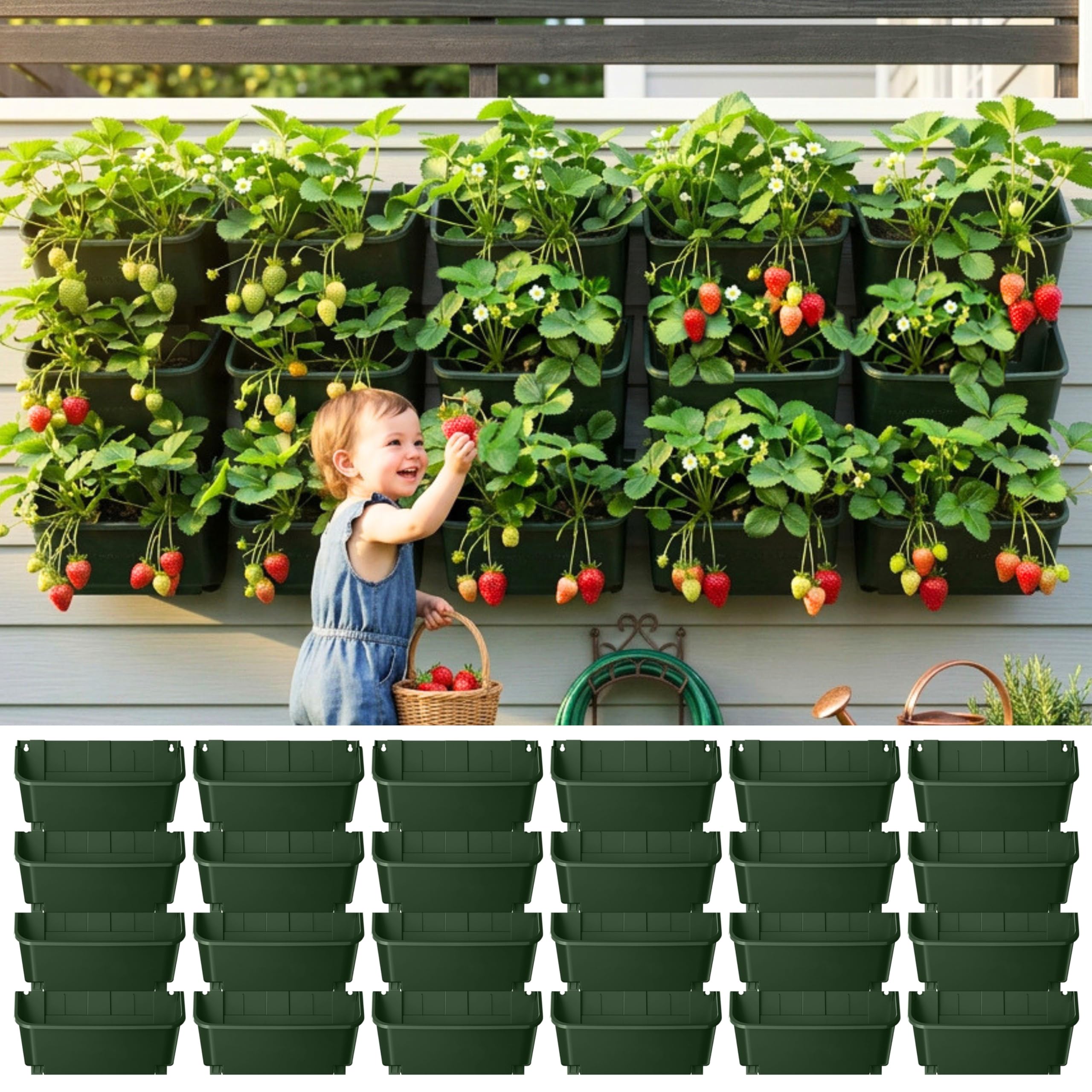 LaLaGreen 24 Pack Vertical Garden Planter