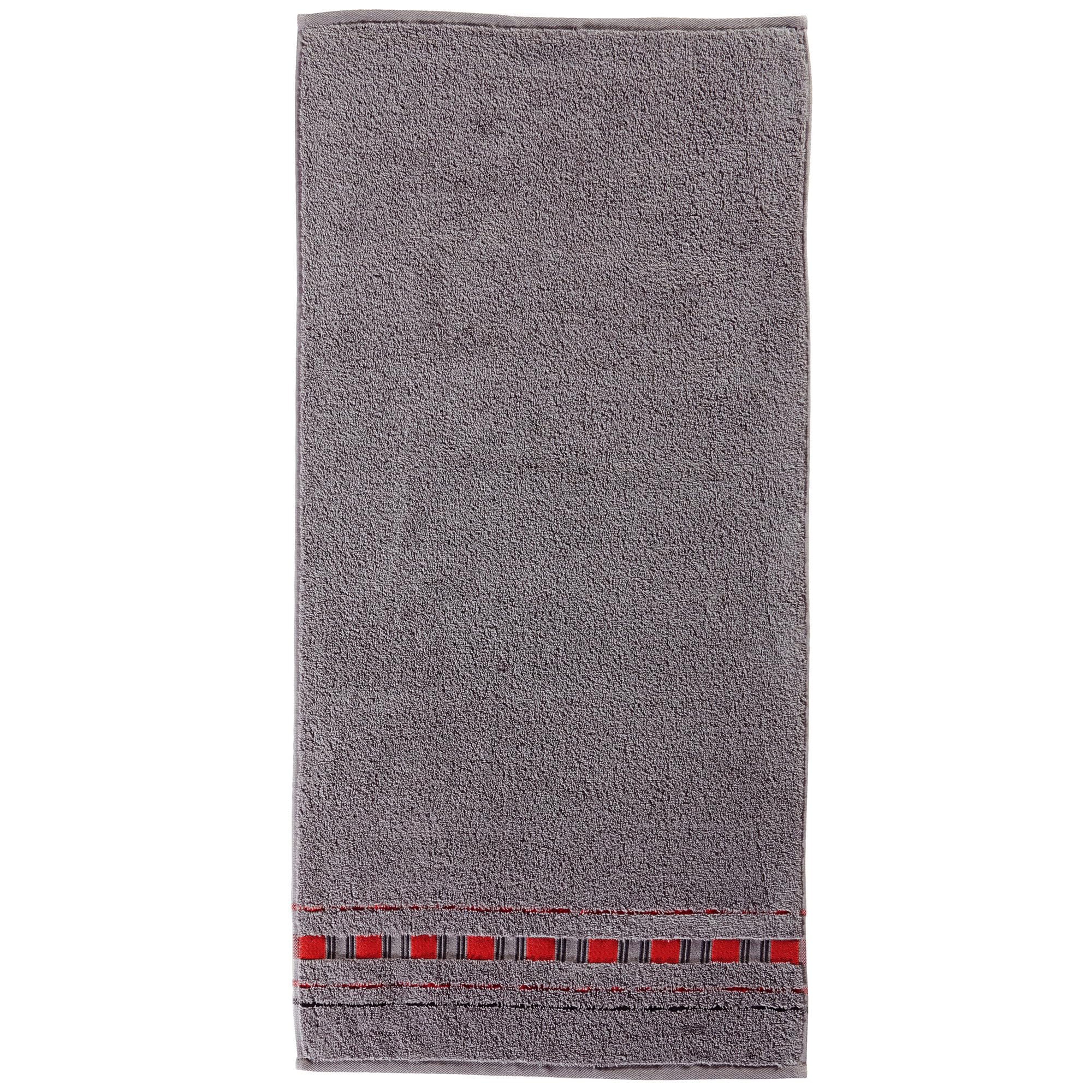 Erwin Müller 7-pc Set di Asciugamani Red/Grey