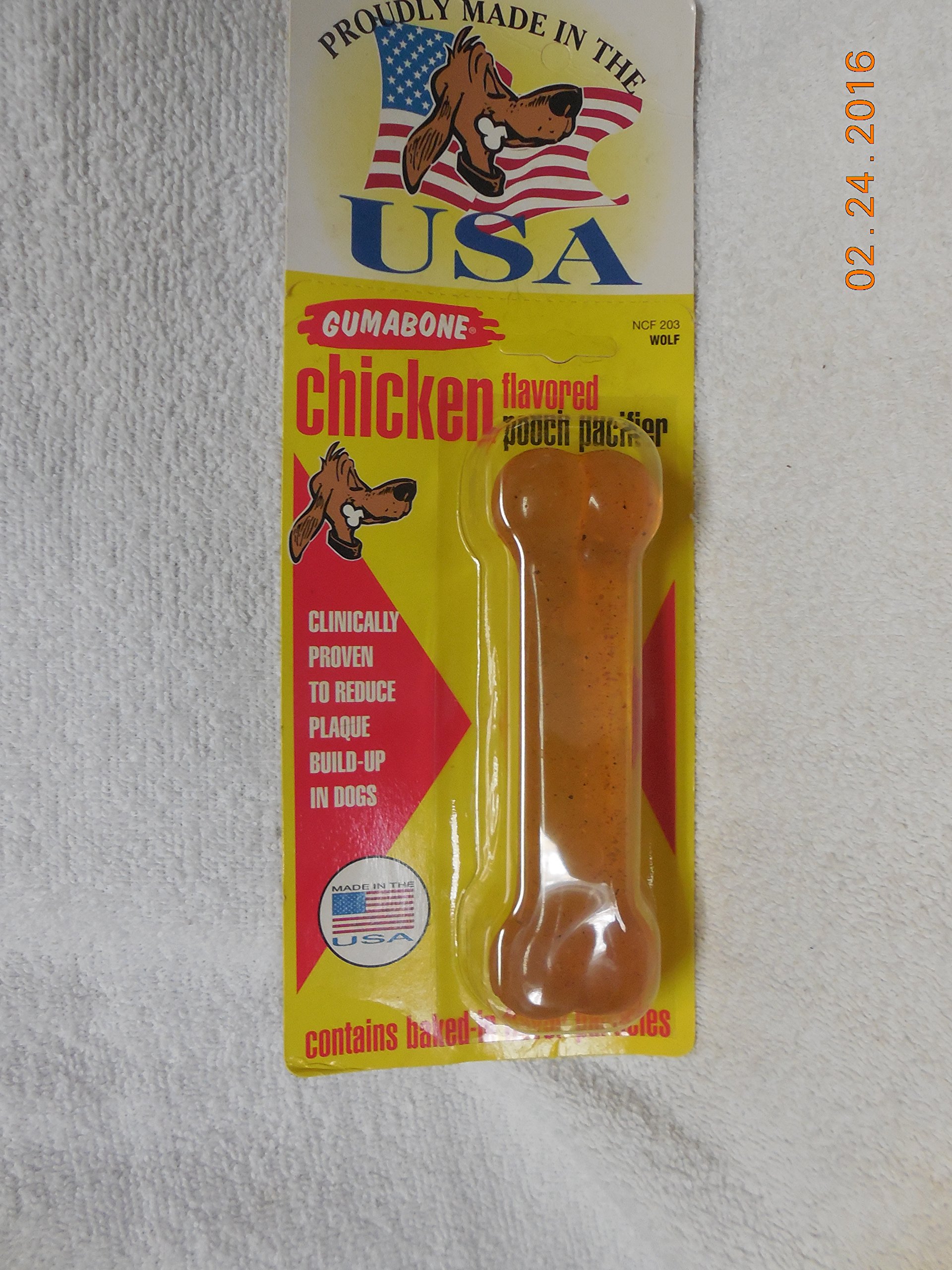 Moderate Chew Flexi Chew Chicken Flavored Dog Toy Bone for Dogs up to 35 pounds