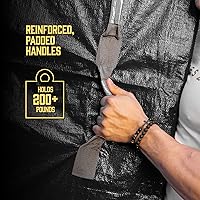 Vista 7 de Bolsas de colchón para mudanza con 8 asas, tamaño Twin XL, bolsa de colchón extra gruesa para mudanzas, bolsa de almacenamiento de colchón