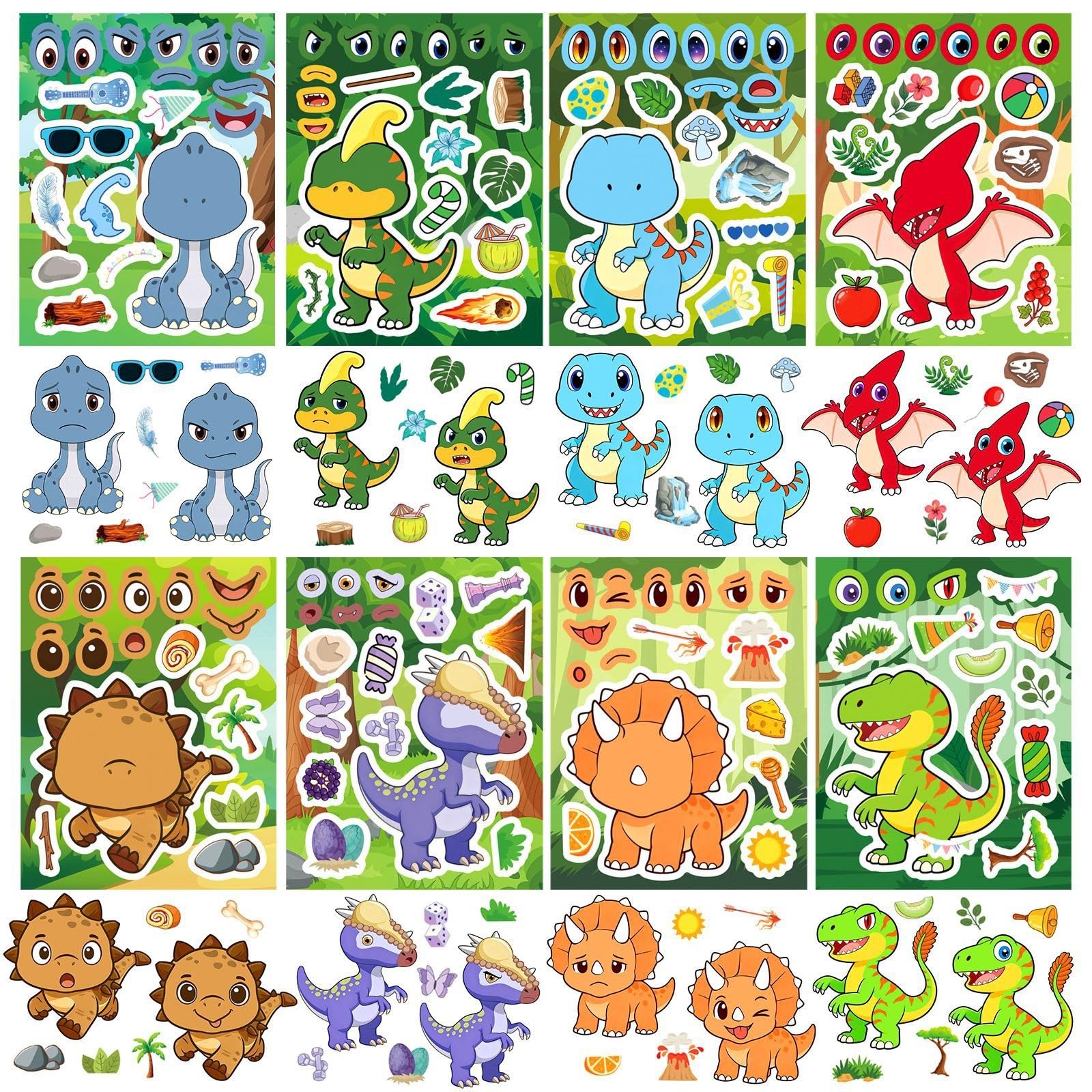 FGLFPXI Adorable Stickers Waterproof Decals for Cup Guitar Luggage Notebook Student Stationery