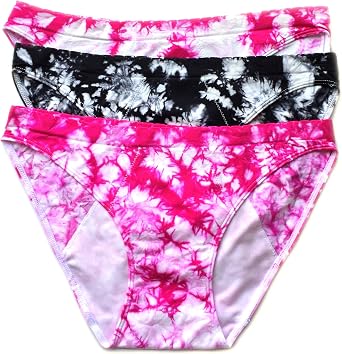 3 Pack Seamless Bikini Menstrual Period Panty Tie-Dyed