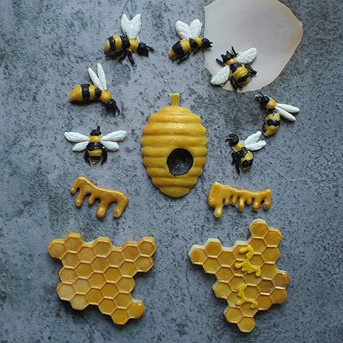Miniatura 7 de ZHUOJIE Molde de silicona de panal de abeja para fondant, decoración de tartas de chocolate, utensilios de cocina para baby shower, cumpleaños de