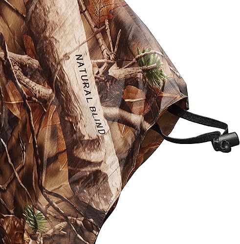 Miniatura 5 de AUSCAMOTEK Poncho de lluvia de camuflaje con capucha impermeable camuflaje impermeable con patrón ciego para caza, senderismo, camping, pesca