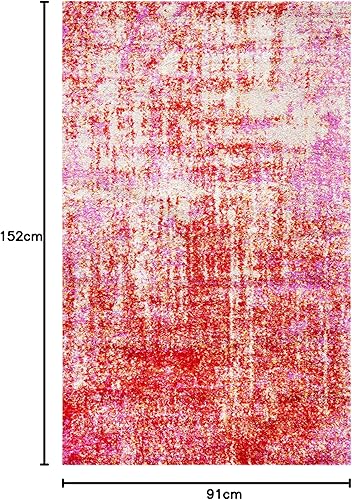 Miniatura 130 de SAFAVIEH Adirondack Collection Tapete de área XL, 12 x 15 pies, color crema y dorado, diseño abstracto moderno, no desprende pelusa y de fácil