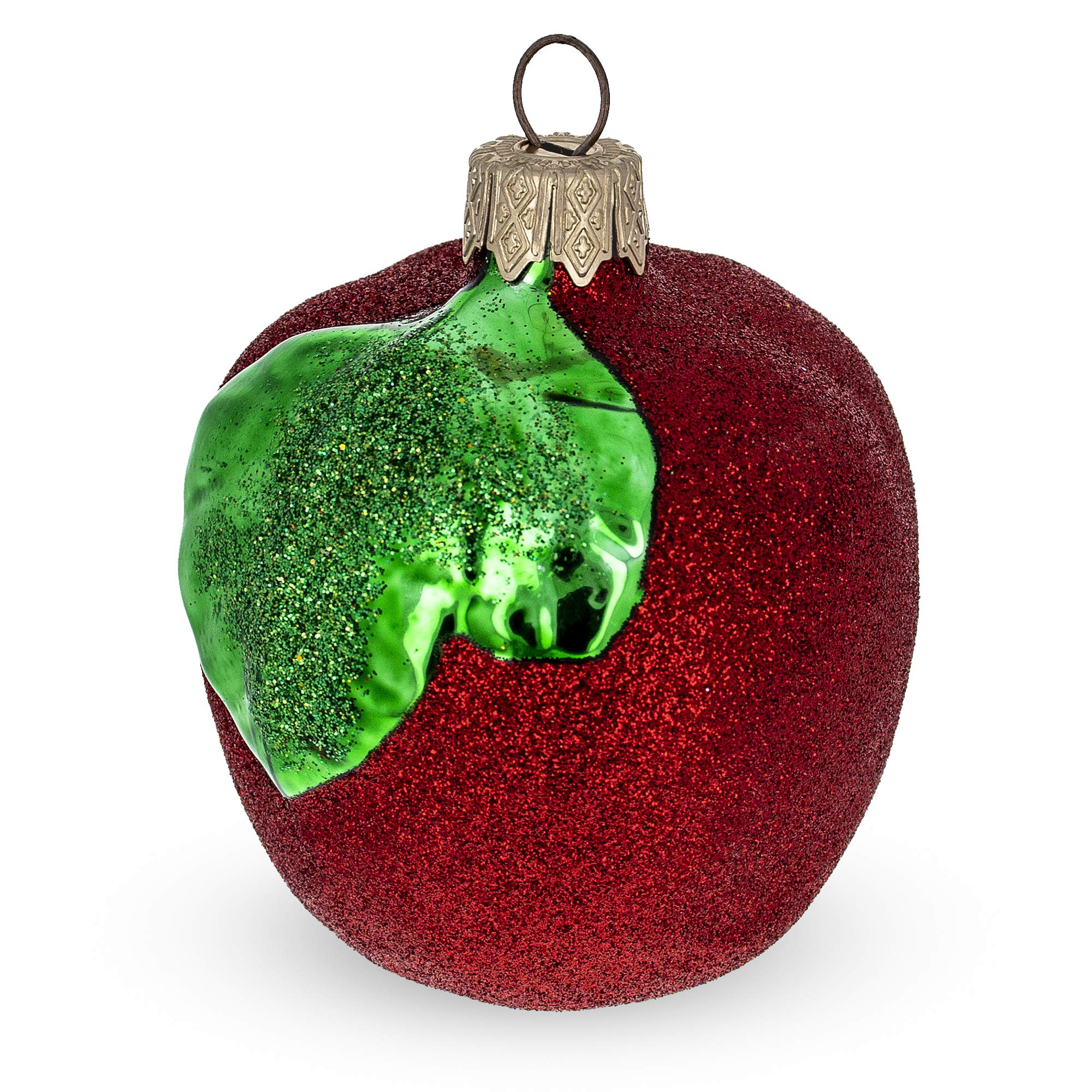 Apple Glass Christmas Ornament BestPysanky cadeau souvenir traditionnel de Noël