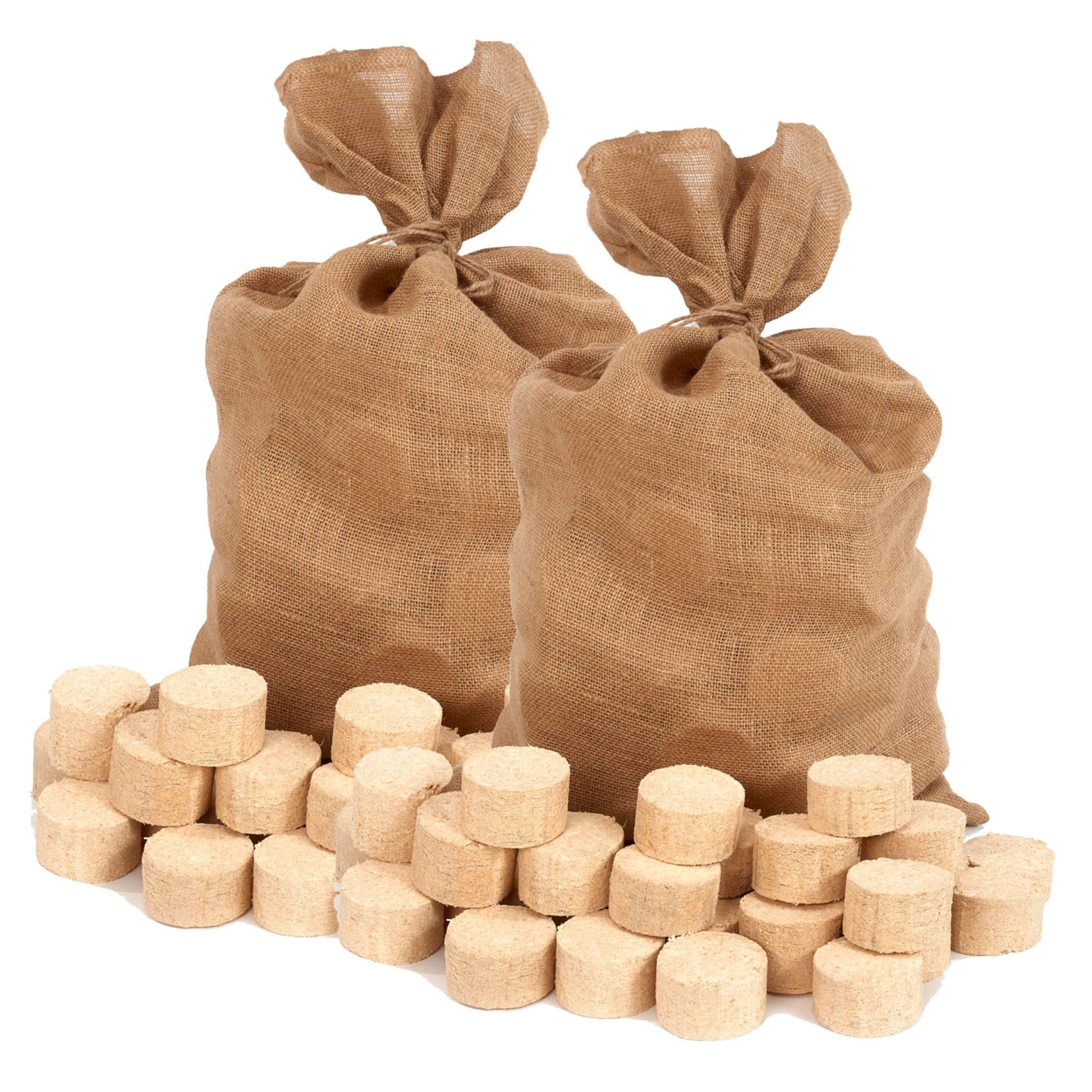 Floranica Bricchetti legno pressato 100% 2 x 12,5 kg Pellet per stufa Bricchetti Ideali per Caminetto Stufa Legnetti accendifuoco Legna da ardere Alto Potere Calorifico Basso Fumo