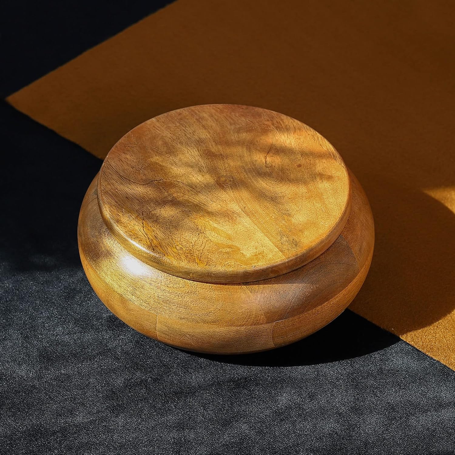 Buy Chokhi Dhani Kalagram Round Mango Wood Roti Box Online at Low