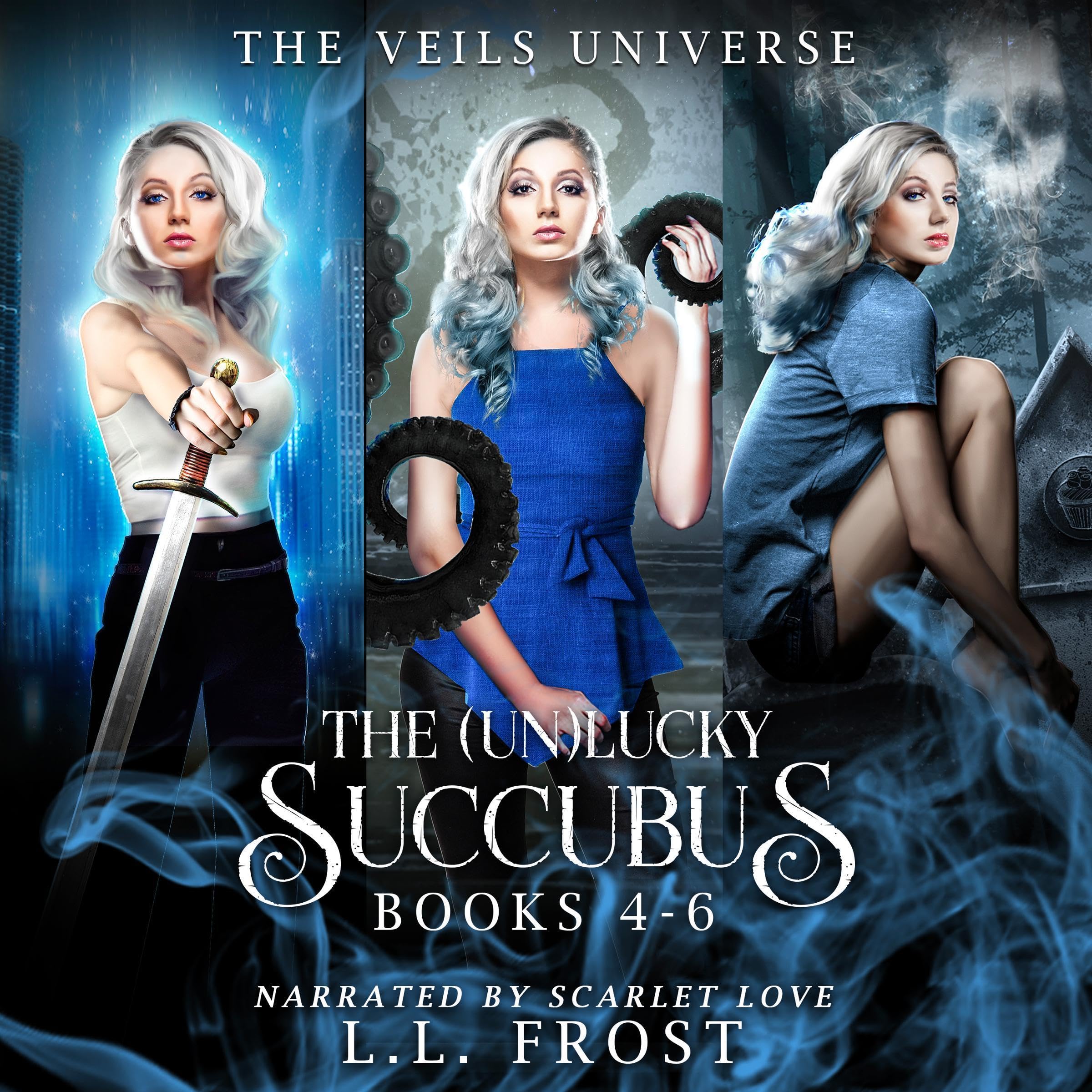 Cover art for The (un)Lucky Succubus Omnibus, Books 4-6