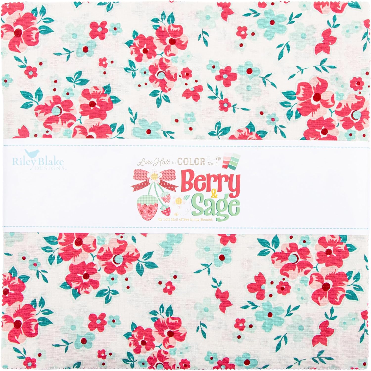 Lori Holt Berry & Sage 10" Stacker 42 10-inch Squares Layer Cake Riley Blake Designs 10-17380-42