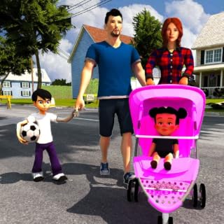 simulador de mãe virtual: creche babá e jogos de família felizes