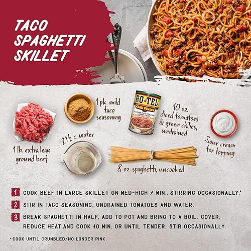 Miniatura 3 de RO*TEL Chili Fixin's - Tomates en dados sazonados y chiles verdes, 10 onzas