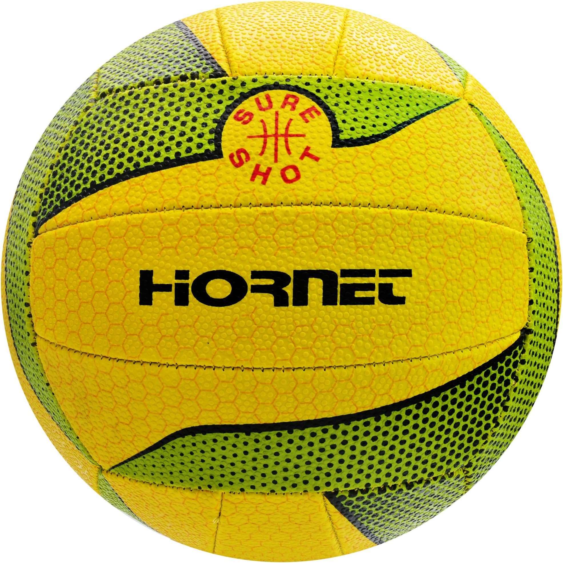 Hornet Training Netball – Official Size & Weight – Hand-Sewn Rubber Grip Ball for Indoor & Outdoor Netball Training & Matches