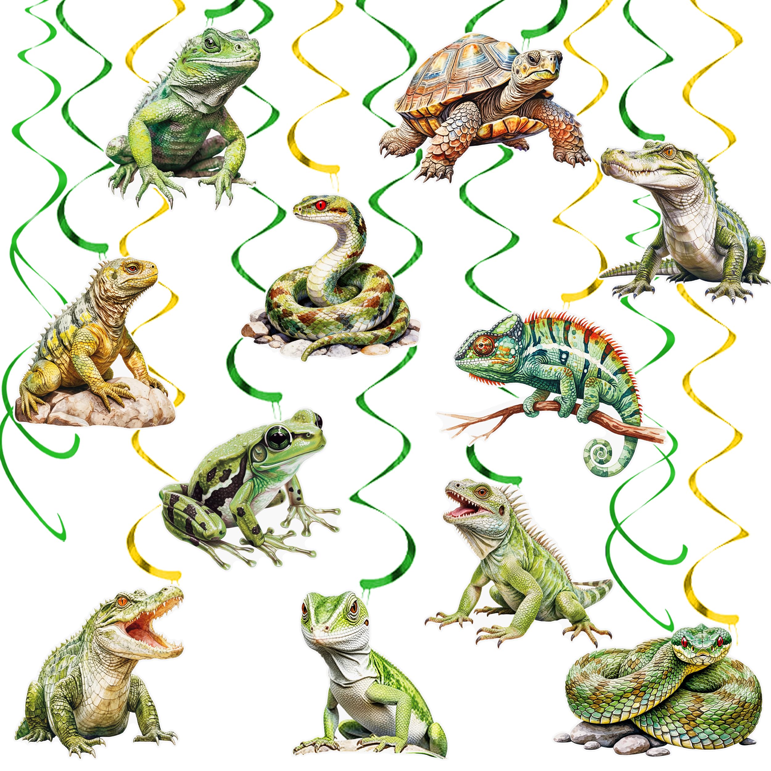 Décorations à suspendre reptiles pour créer un safari jungle en classe