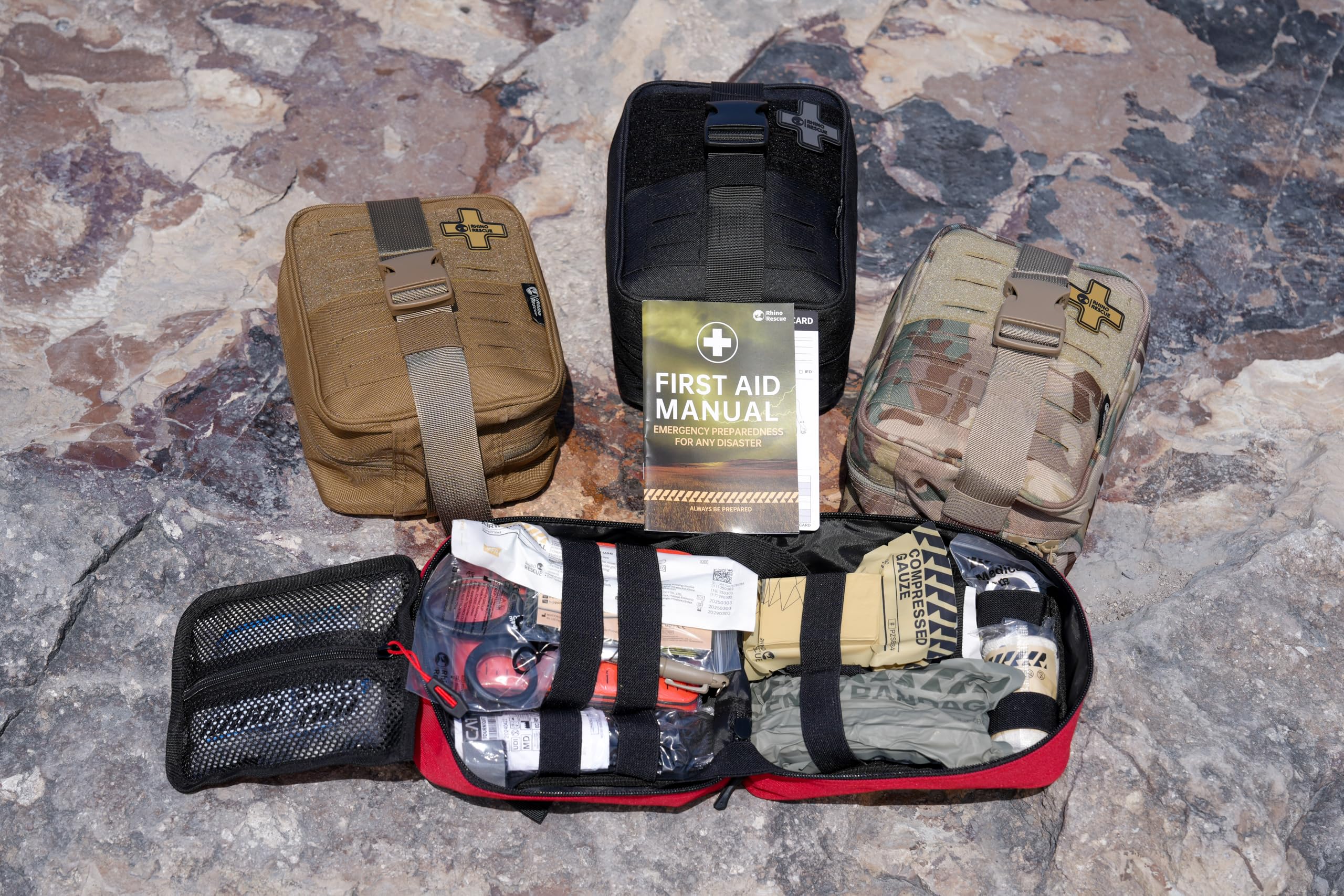 RHINO RESCUE IFAK Trauma Kit Standard with CAT Tourniquet Red — Amazon image 5