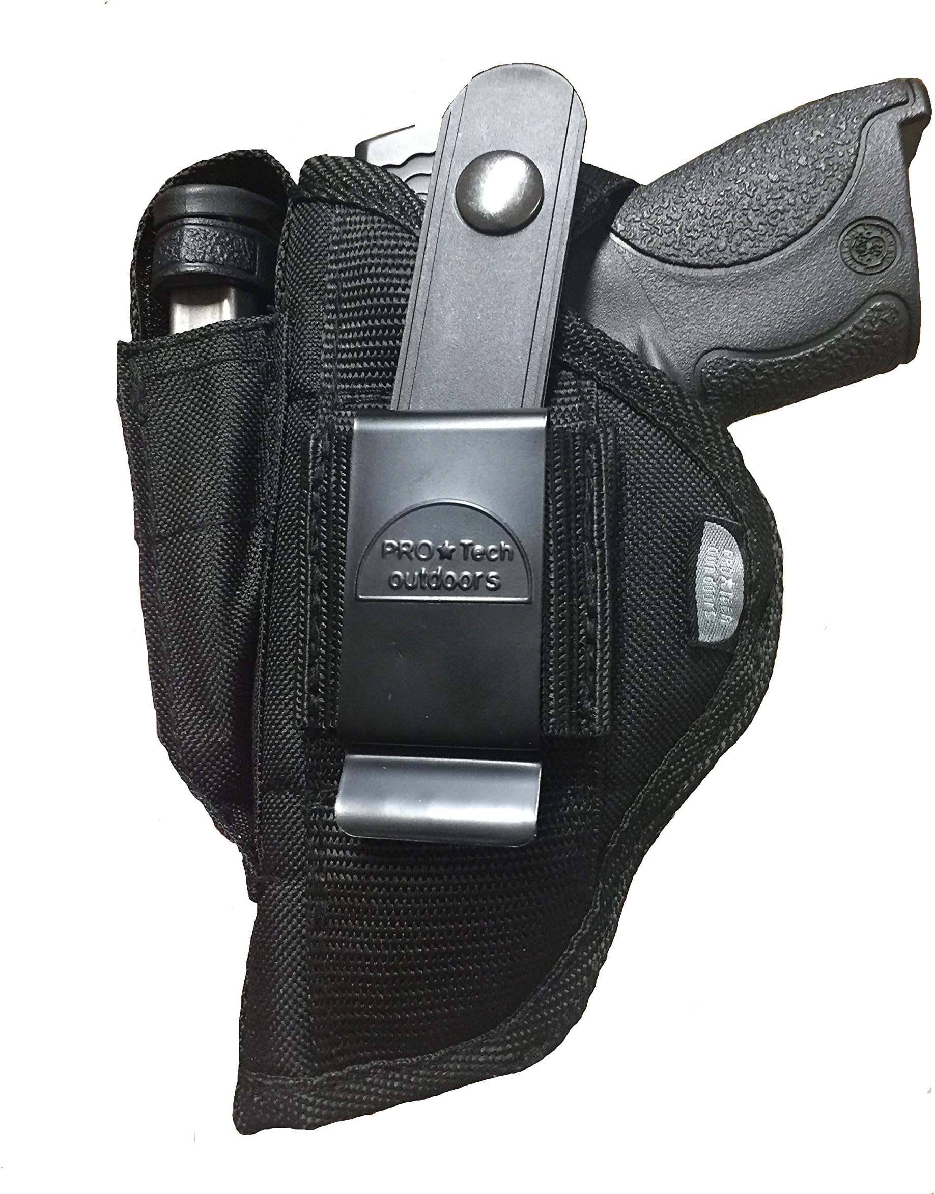 Tactical Nylon Gun Holster – OWB Pistol Holster with Thumb Break – Fits Smith & Wesson 39 59 99 411 439 459 539 559 639 659 909 915 3904 3906