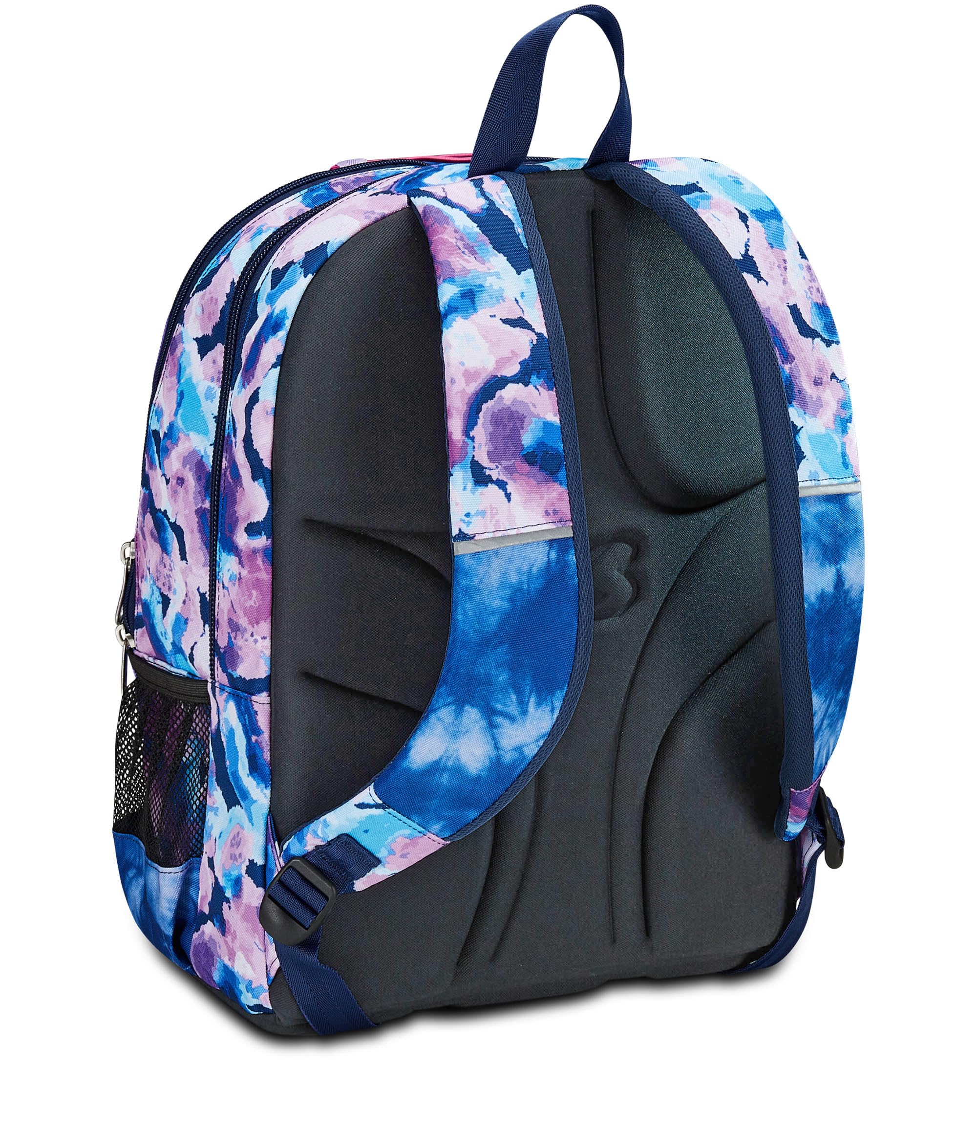 Seven Zaino Scuola Adavanced Pockets, Viola Fucsia, Custom Cloud, Zaino Doppio Scomparto Multi Tasche, Con Tasca Porta PC, Tasca Porta Borraccia e Organizer, Zaino Medie e Superiori, Bambina Ragazza