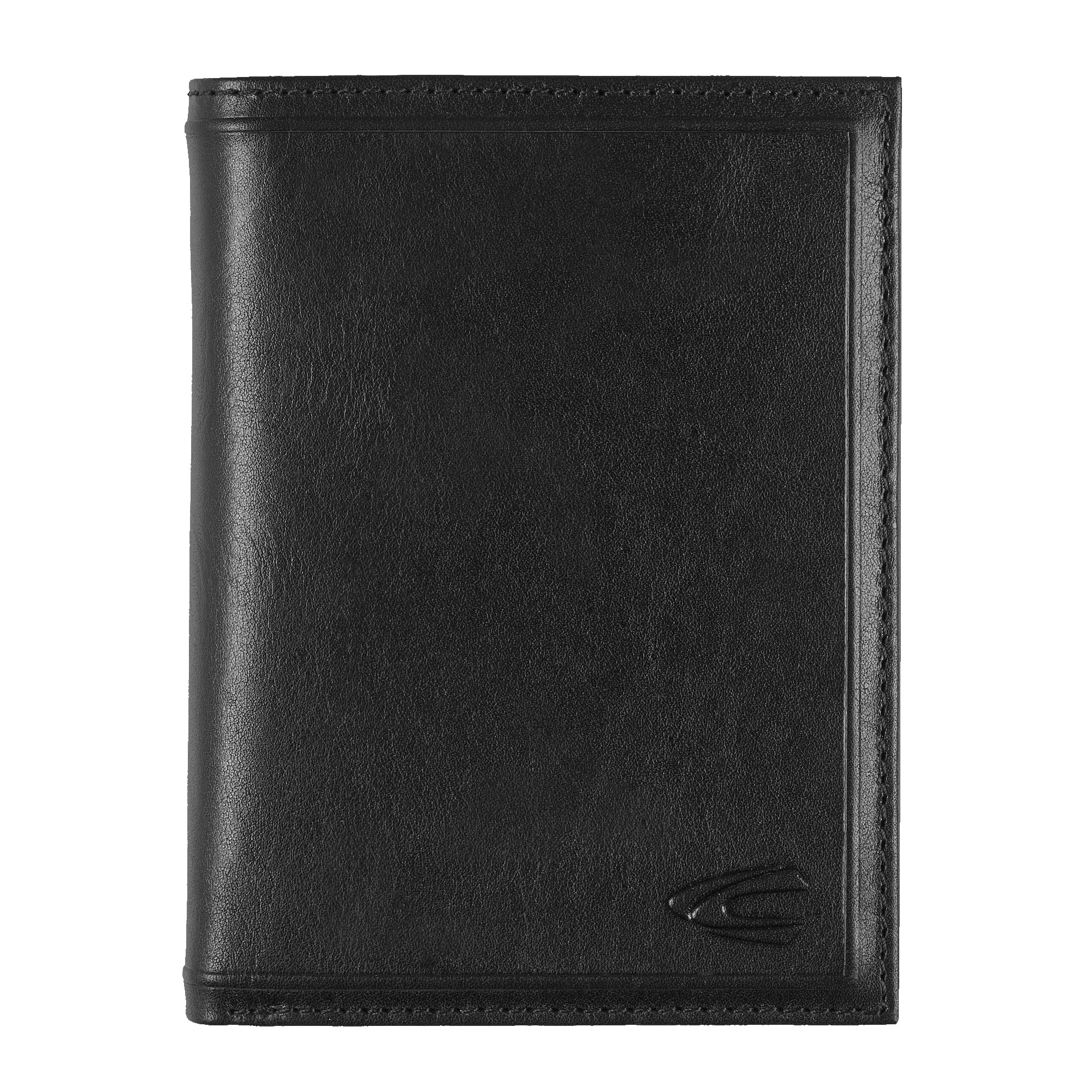 camel active Wood Herren Geldbörse Hochformat Mittelgroß Schwarz