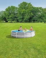Vista 2 de INTEX 26700EH - Piscina con marco de prisma premium sobre el suelo 10 pies x 30 pulgadas - SuperTough resistente a pinchazos - Resistente a