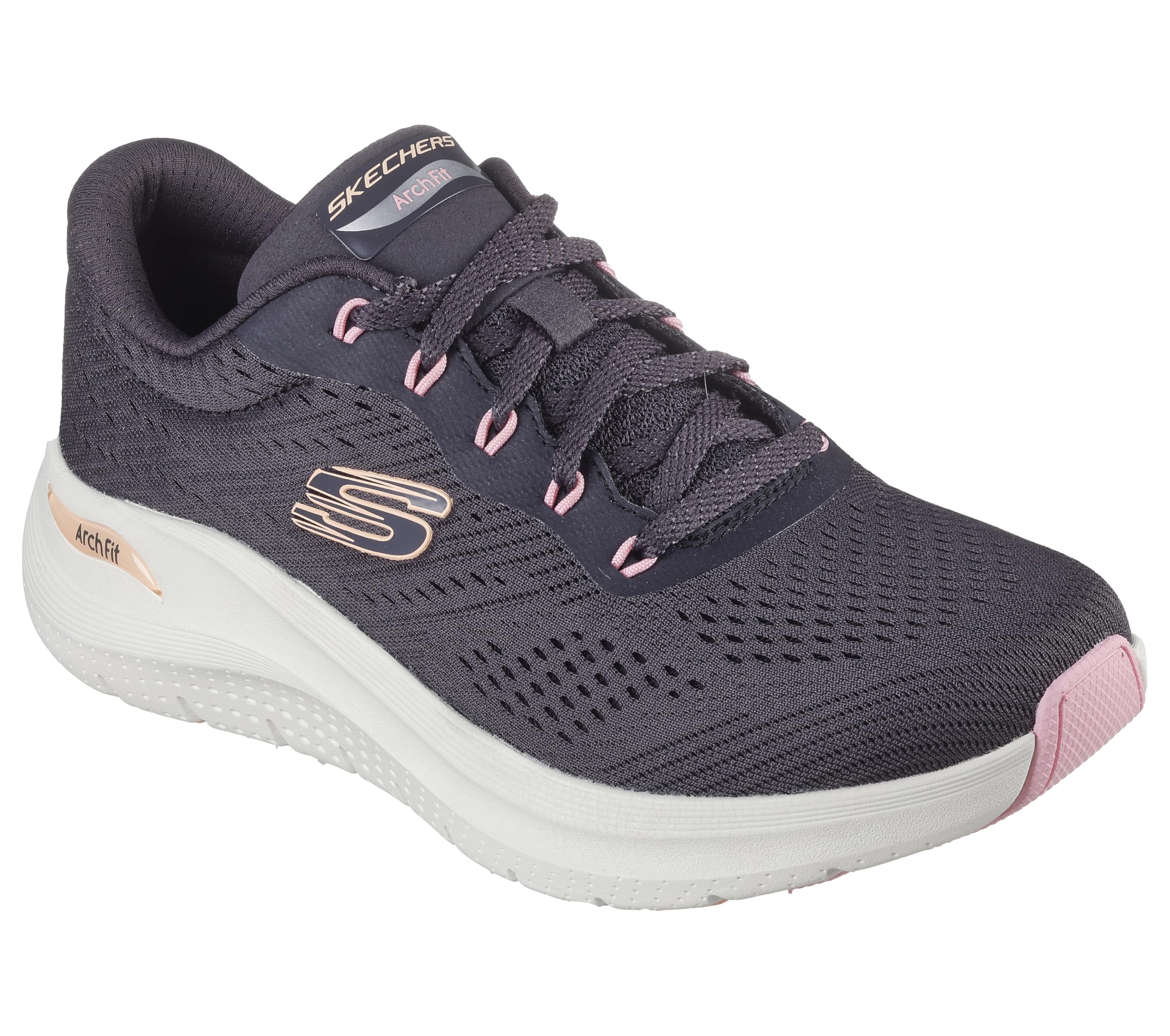 Skechers Women's Arch Fit 2.0 Big League Sneaker, Pewter, 4.5 UK
