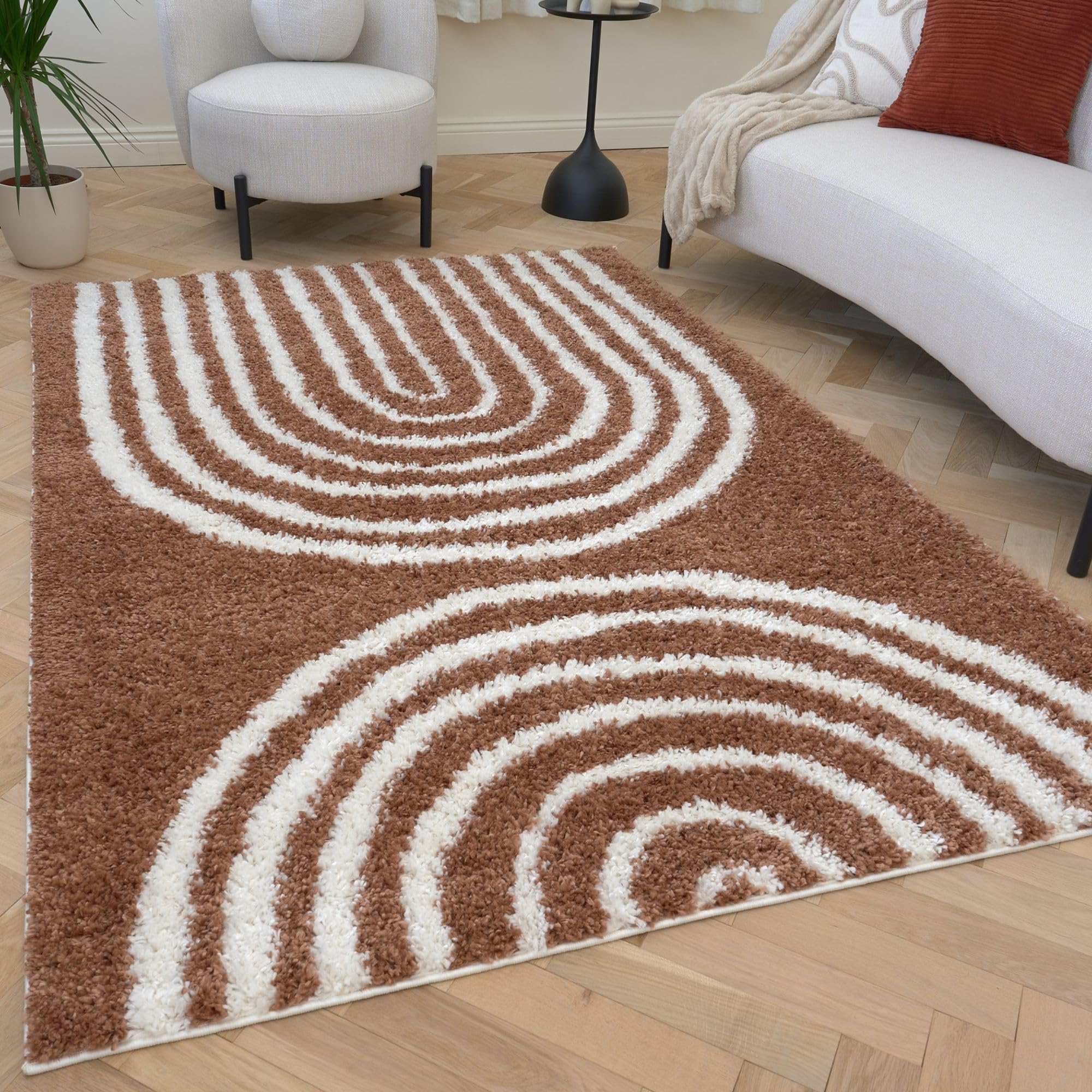 Rackhams Moodi Shaggy Terra Tawny Rug - 200X290 Cm