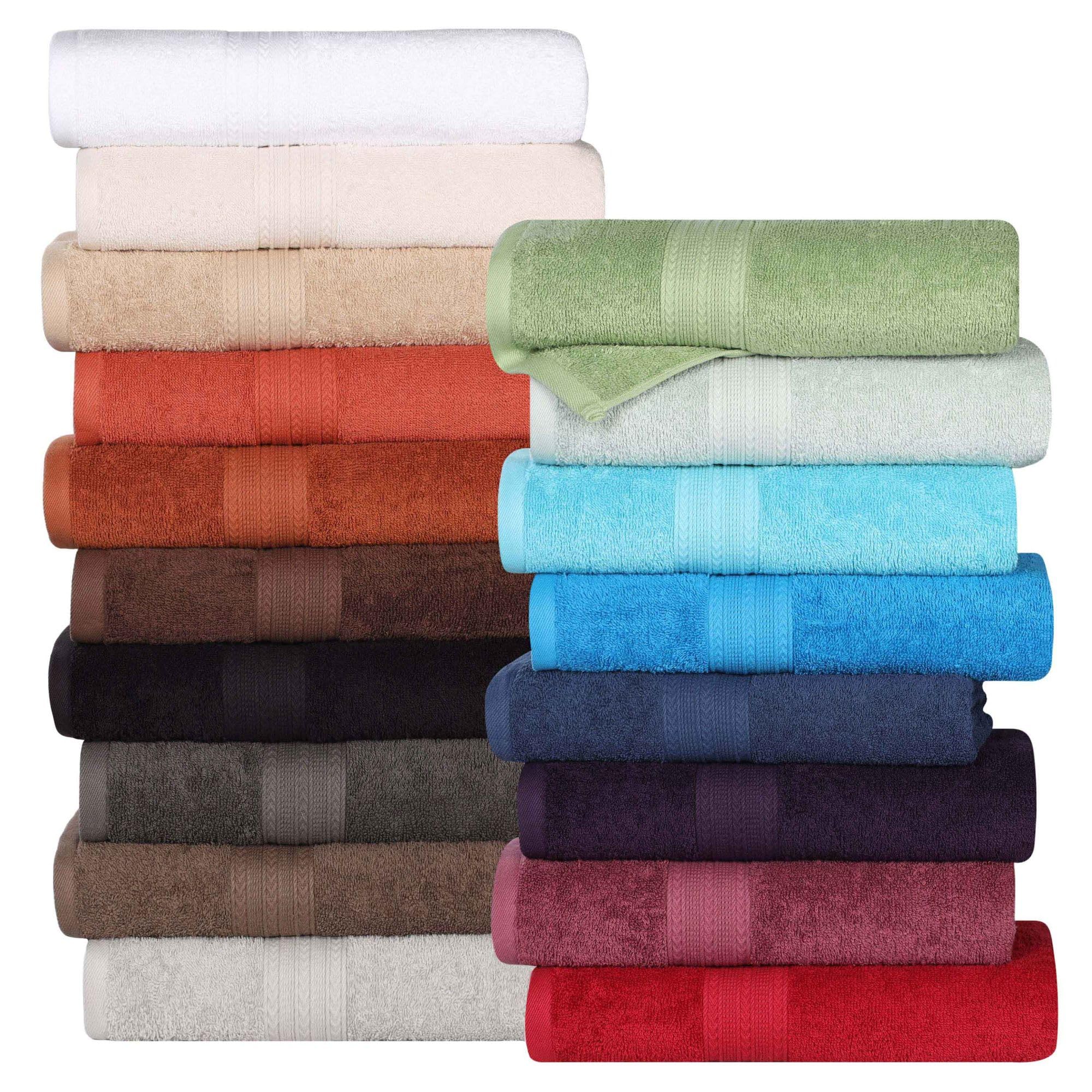 Set di 12 asciugamani in cotone ecologico di qualità superiore per casa, dormitorio e appartamento. Assorbenti, ad asciugatura rapida, morbidi. Include 4 asciugamani da bagno, 4 per le mani e 4