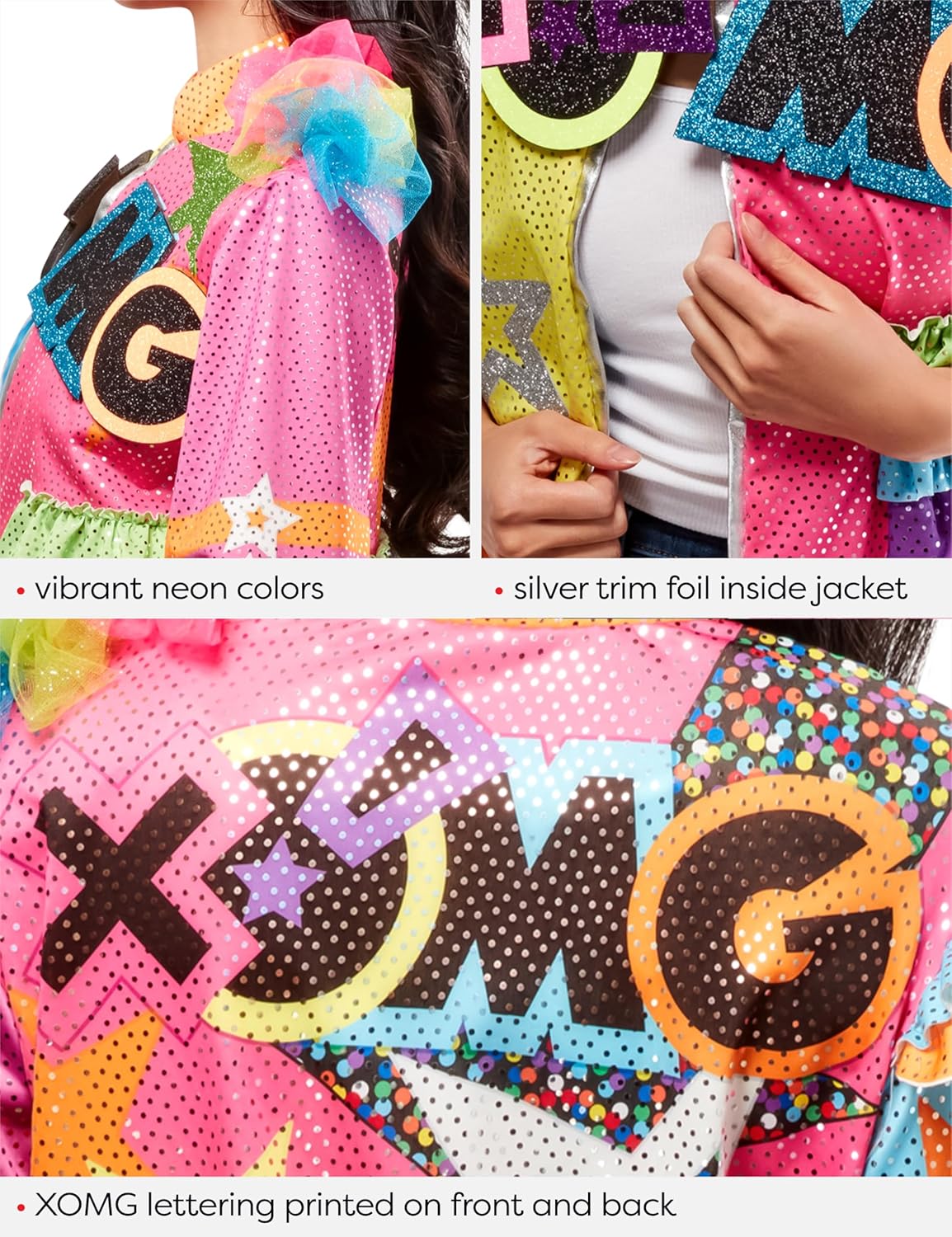 Rubies womens Xomg Pop! Adult Costume Jacket