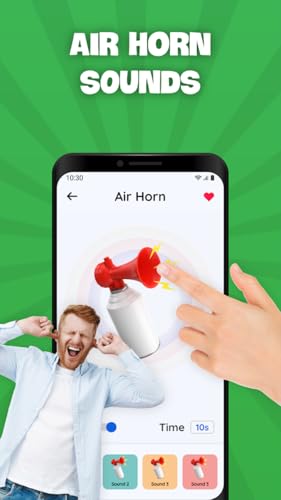 Hair cut fart air horn prank