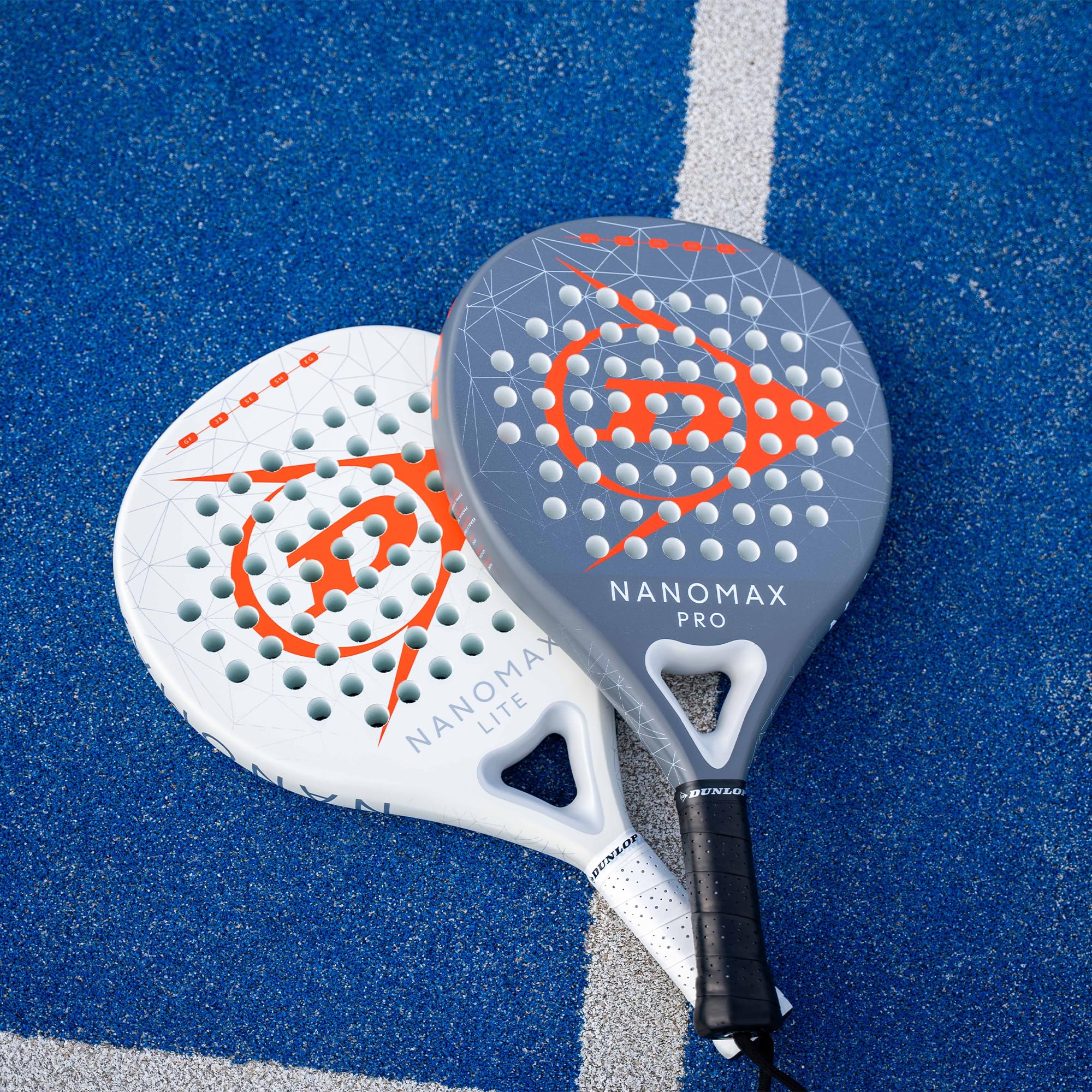 Dunlop Padel Bat Nanomax – Hybridform, Graphit-Rahmen, Medium-Balance