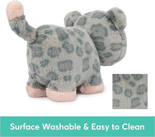 Miniatura 8 de GUND Baby Safari Friends Collection - Peluche de leopardo con campanilla, juguete sensorial para bebés y recién nacidos, grisrosa, 7 pulgadas