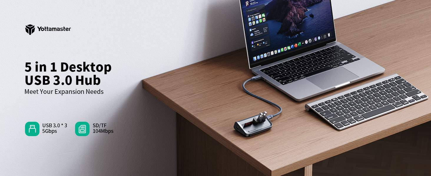 Amazon.com: Yottamaster USB Hub with SD Card Reader, Triangle