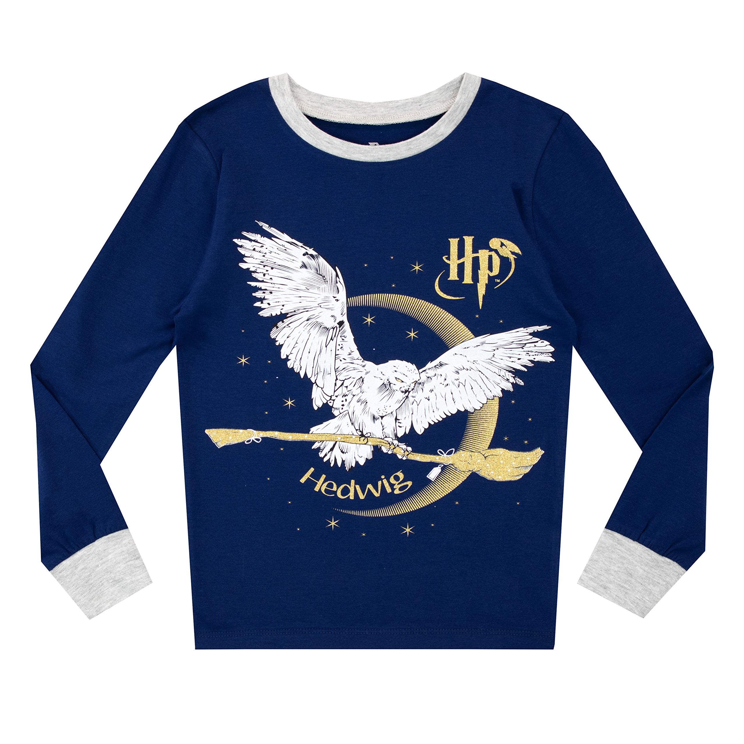 Harry Potter Pigiama a Maniche Lunghe per Ragazze Hedwig Vestibilitta Stretta
