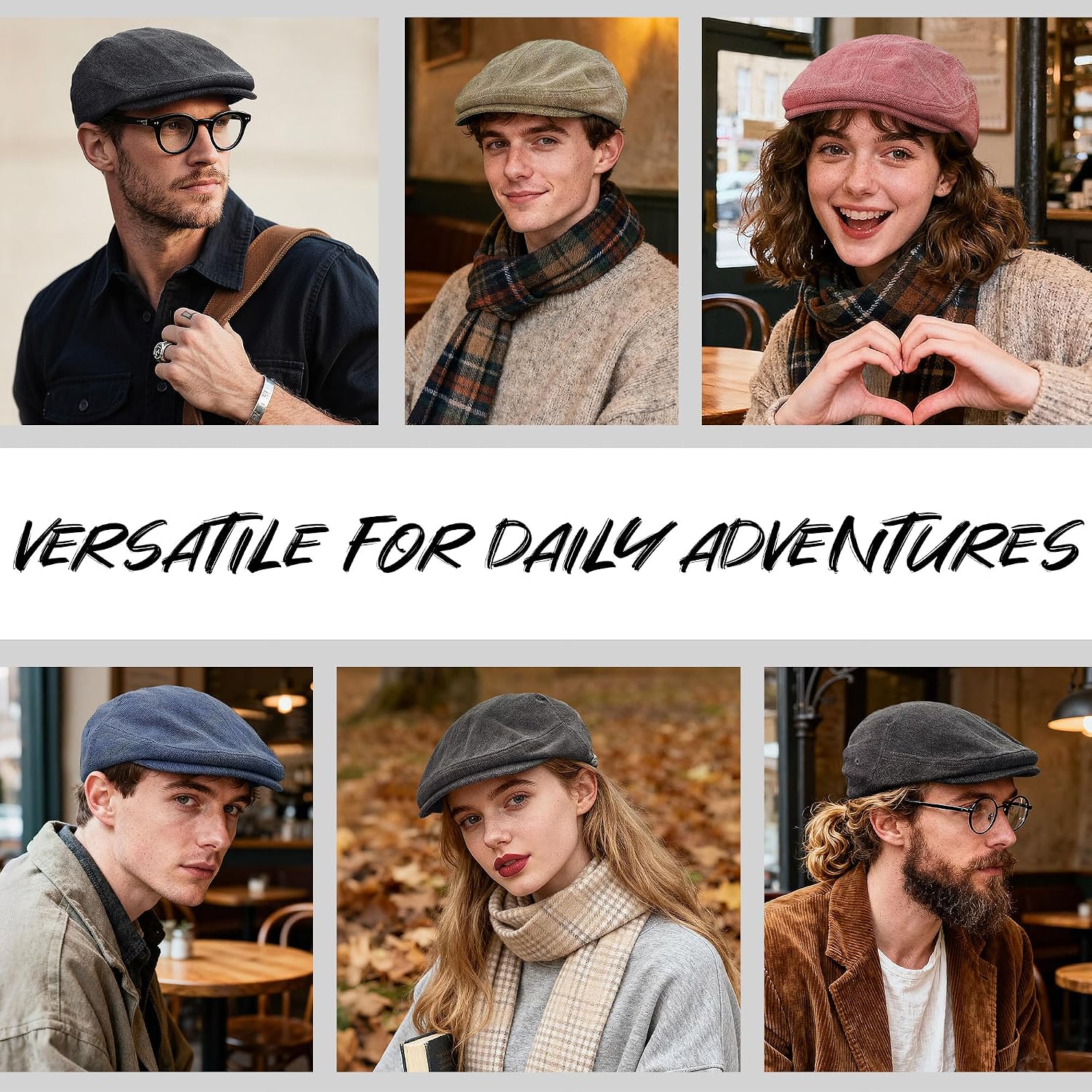 Croogo Newsboy Flat Cap for Men Ivy Cabbie Cap Irish Catsby Hats Hooligan Driver Snap Hat Vintage Duckbill Hat Painter Hat