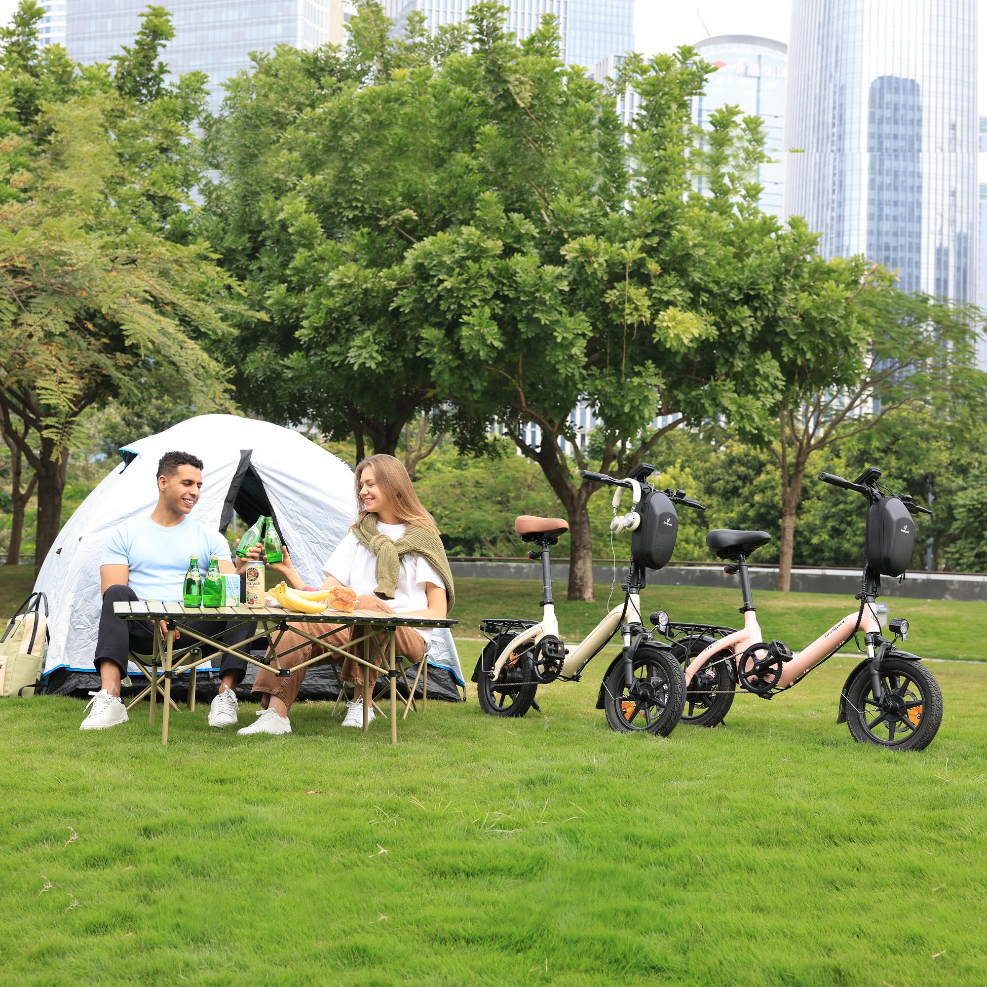 Bodywel T16PRO Mini E Bike 14 Zoll faltbar Elektrofahrrad 250W 36V/10AH Akku mit APP Funk für Herren Damen,Reichweite Max 45 km