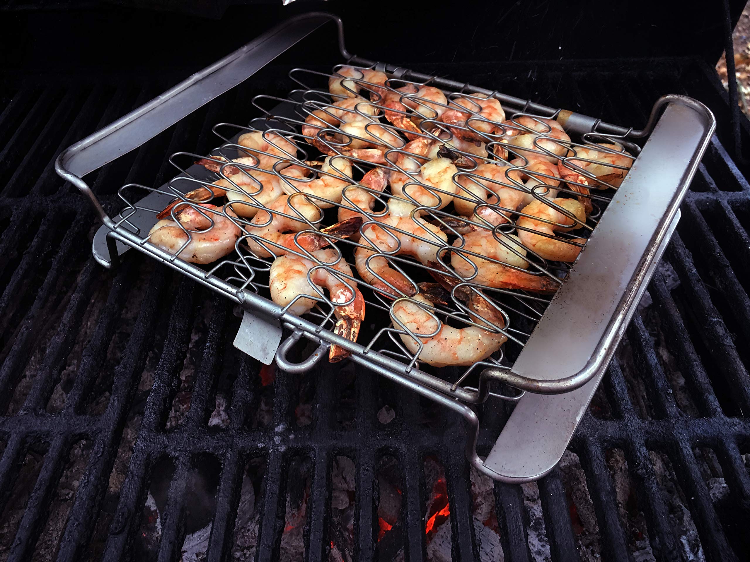 Cestino Per Griglia Char-Broil - Acciaio Inox, Per Verdure E Pesce, 28x22.5x6.7 Cm - Foto 4