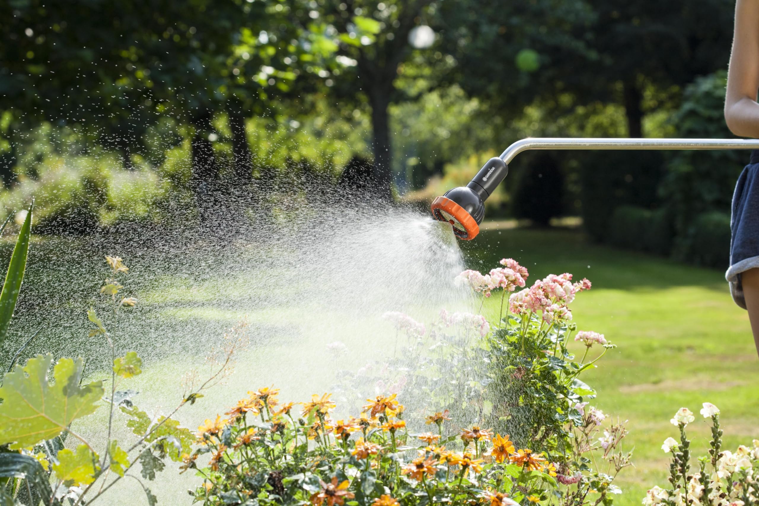 Gardena Lancia a doccia con prolunga Profi-System: Lancia a doccia con prolunga per una maggiore portata d'acqua, lunghezza 92 cm (2849-20)