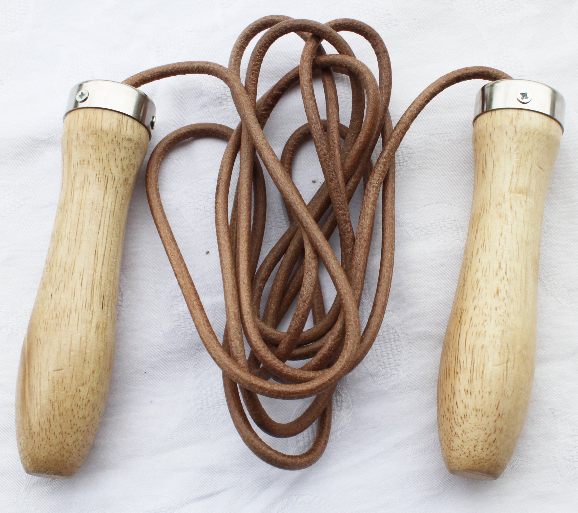 Lisaro Corda per saltare in vera pelle, lunghezza regolabile, 280 cm, con cuscinetti a sfera giapponesi, ideale per boxe, MMA, HIIT, arti marziali, kickboxing, Muay Thai, Thai, allenamento a