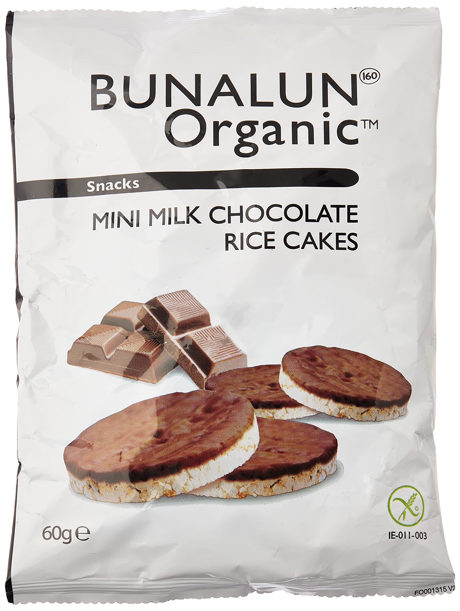 Buy BUNALUN Chocolate Mini Rice Cakes 60 gm y rice cakes; ; Gluten