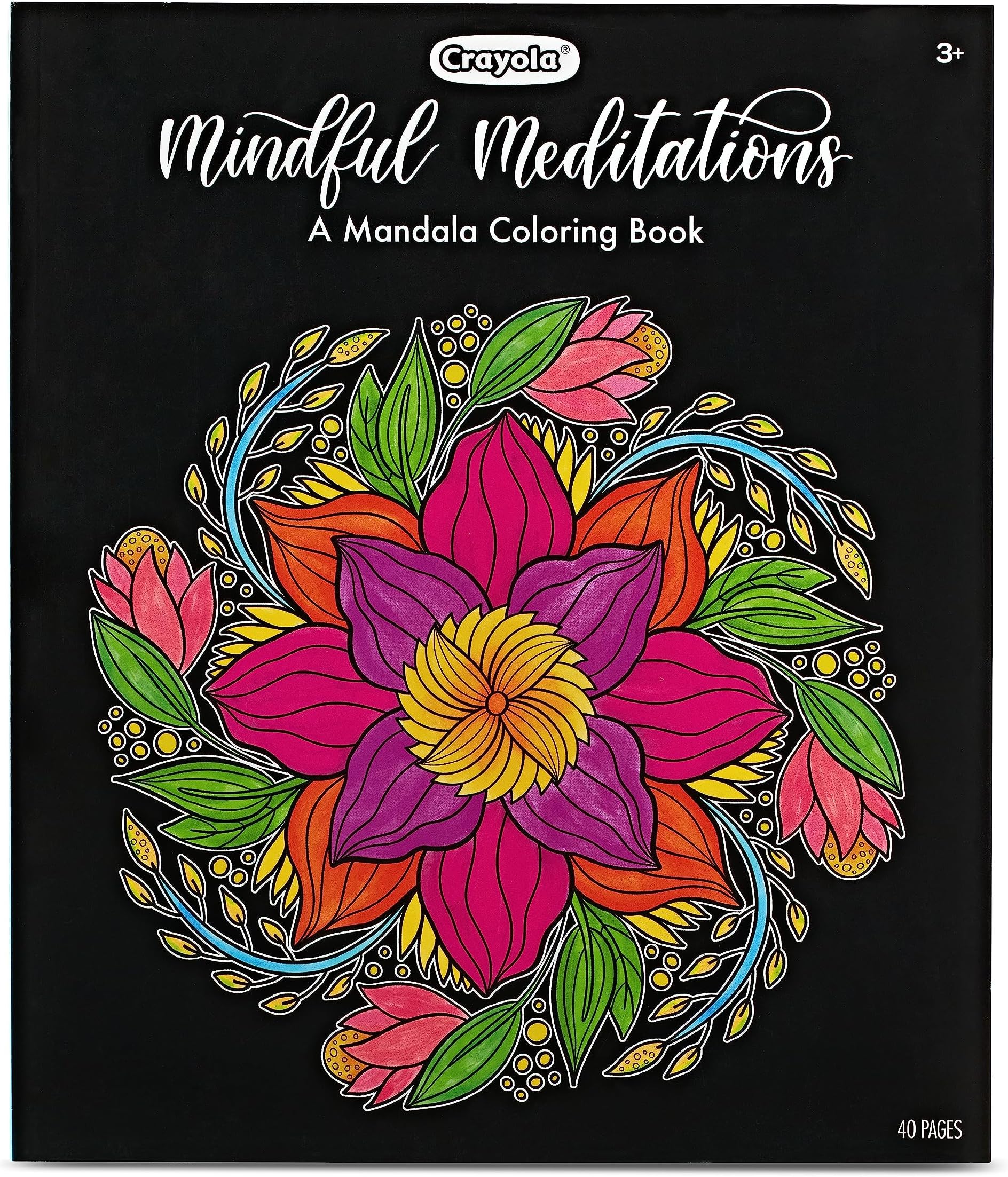 Crayola 40-Page Coloring Book, Mindful Meditations