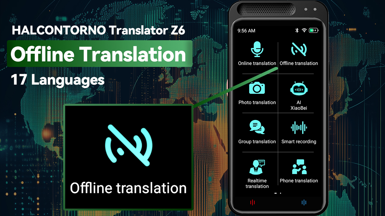 Amazon.com : HALCONTORNO Smart Translator Device - AI Real Time