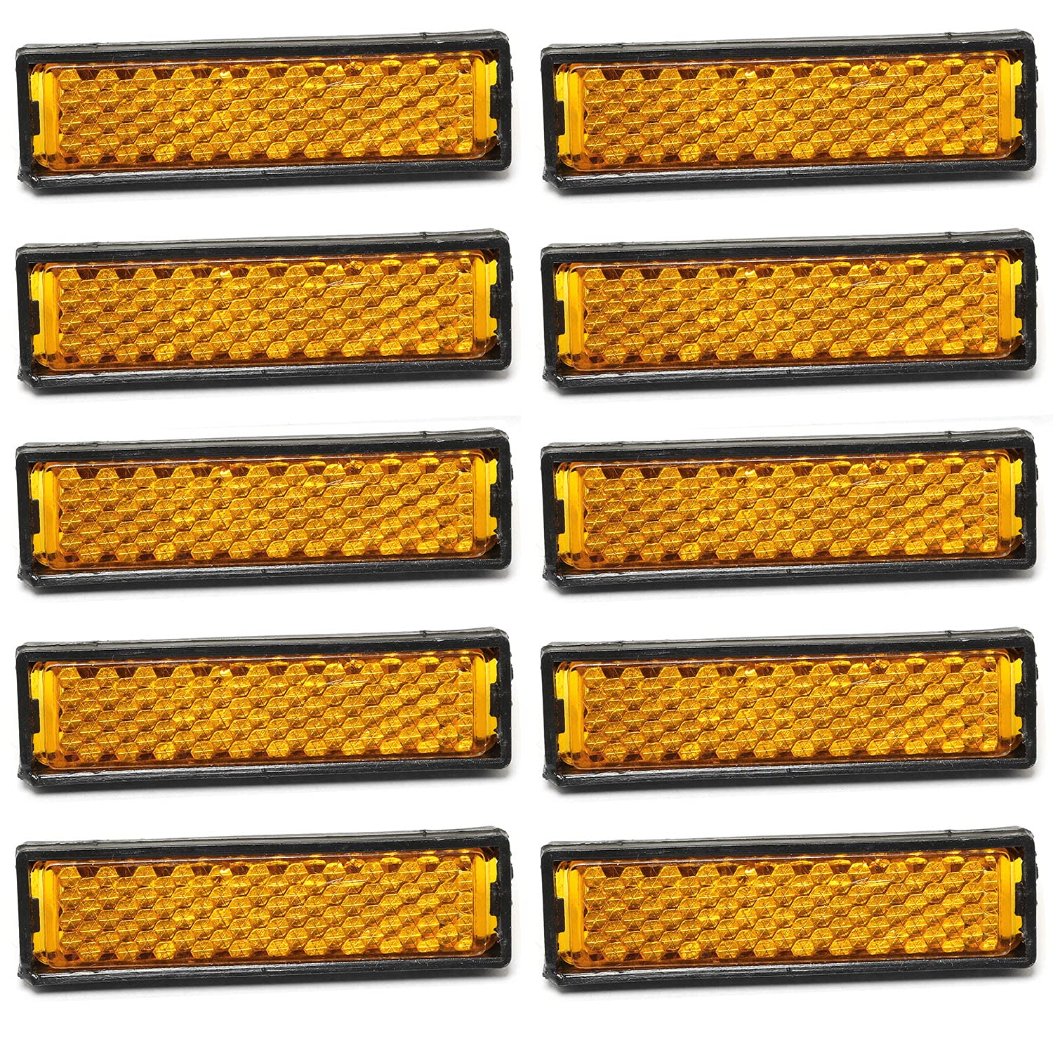 SQXBK Pedal Reflector 10PCS Night Safety Warning Pedal Reflective Sheet Bike Accessory for Mountain Bike Road Bicycle