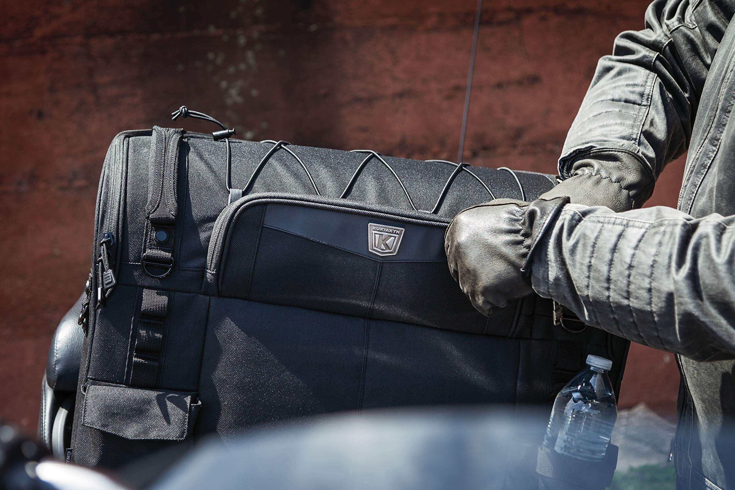 5286 Momentum Wanderer Motorcycle Travel Luggage: Weather Resistant Touring Seat Bag, Black