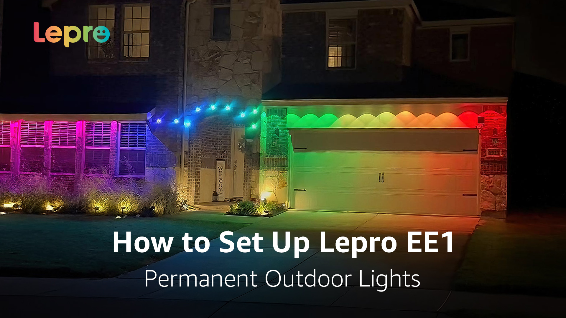 Lepro EE1 AI Permanent Outdoor Lights with Dual-Output, 300ft 180