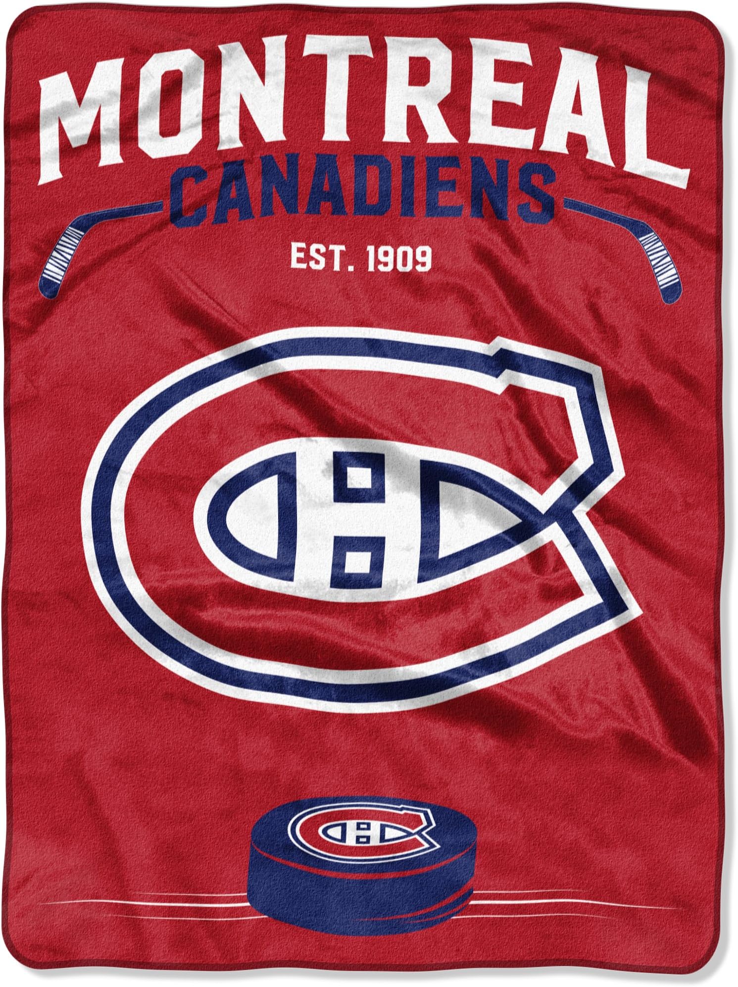 Officially Licensed NHL "Inspired" Plush Raschel Throw Blanket