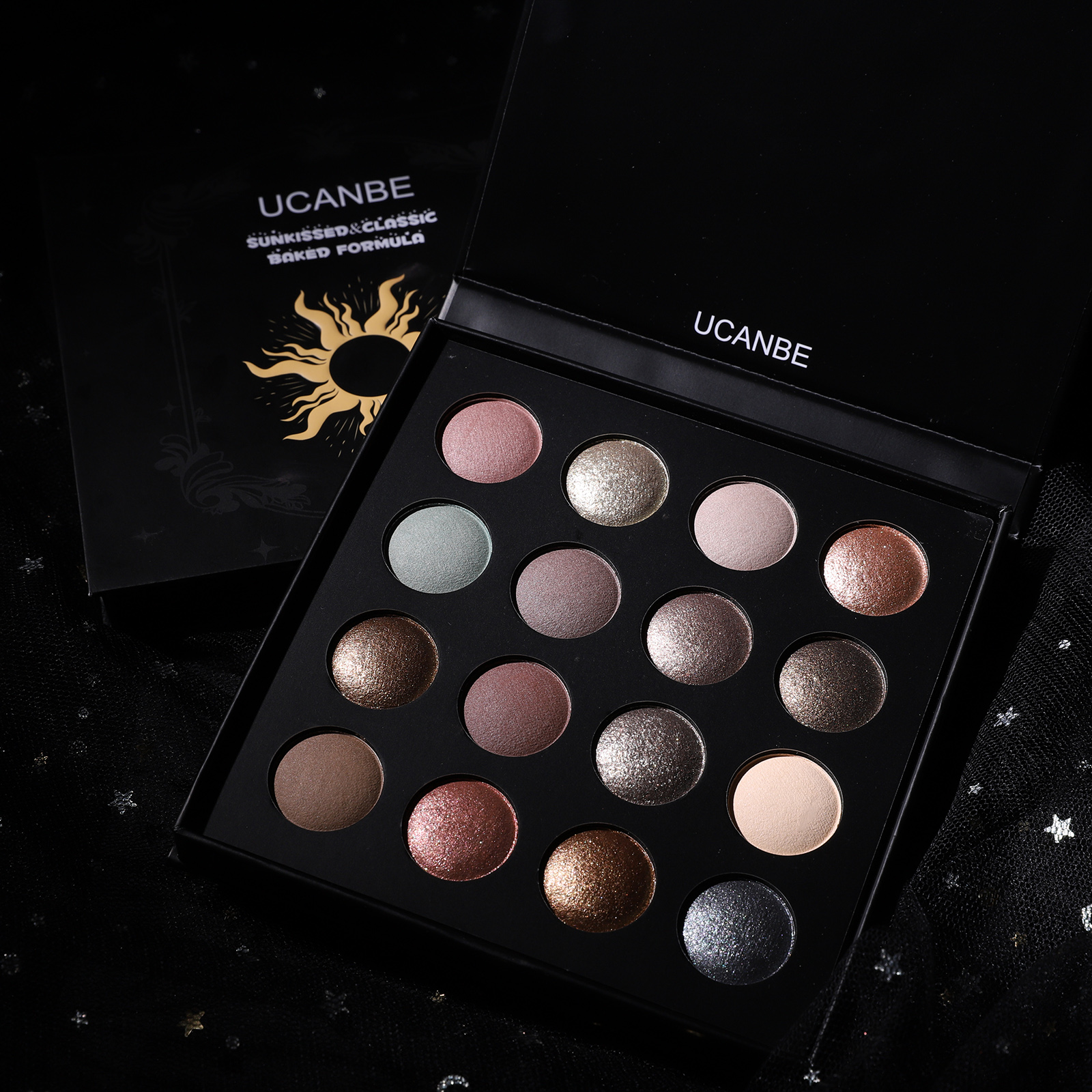 ADDICTION UCANBE アイシャドウパレット Amazon.com : UCANBE Baked Eyeshadow Makeup Palette with Hidden