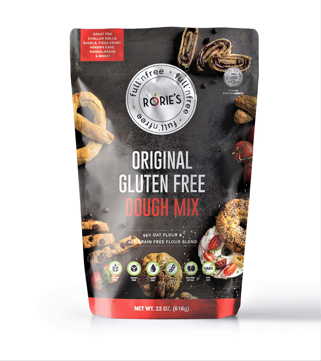 Rories Gluten Free Oat Dough Mix (22 oz) Living Full 'N free (22 Ounce (Pack of 6))