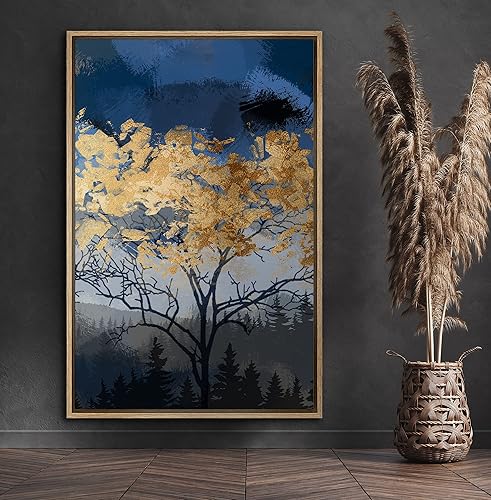 Miniatura 9 de SIGNFORD Lienzo enmarcado para pared, tormenta, nube, montaña, lago, paisaje, naturaleza, desierto, ilustraciones de arte digital, arte moderno,