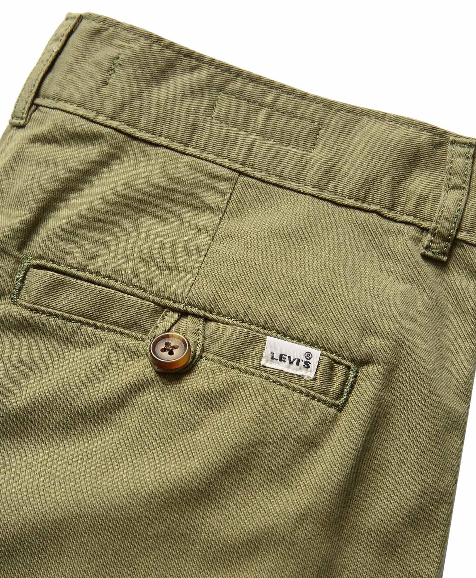 Levi's Pleated Short Greens - Splecione spodnie krótkie i zielone Kobiety
