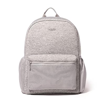 Baggallini On The Go Laptop Backpack Backpack Bags Heather Grey Neoprene, Nylon
