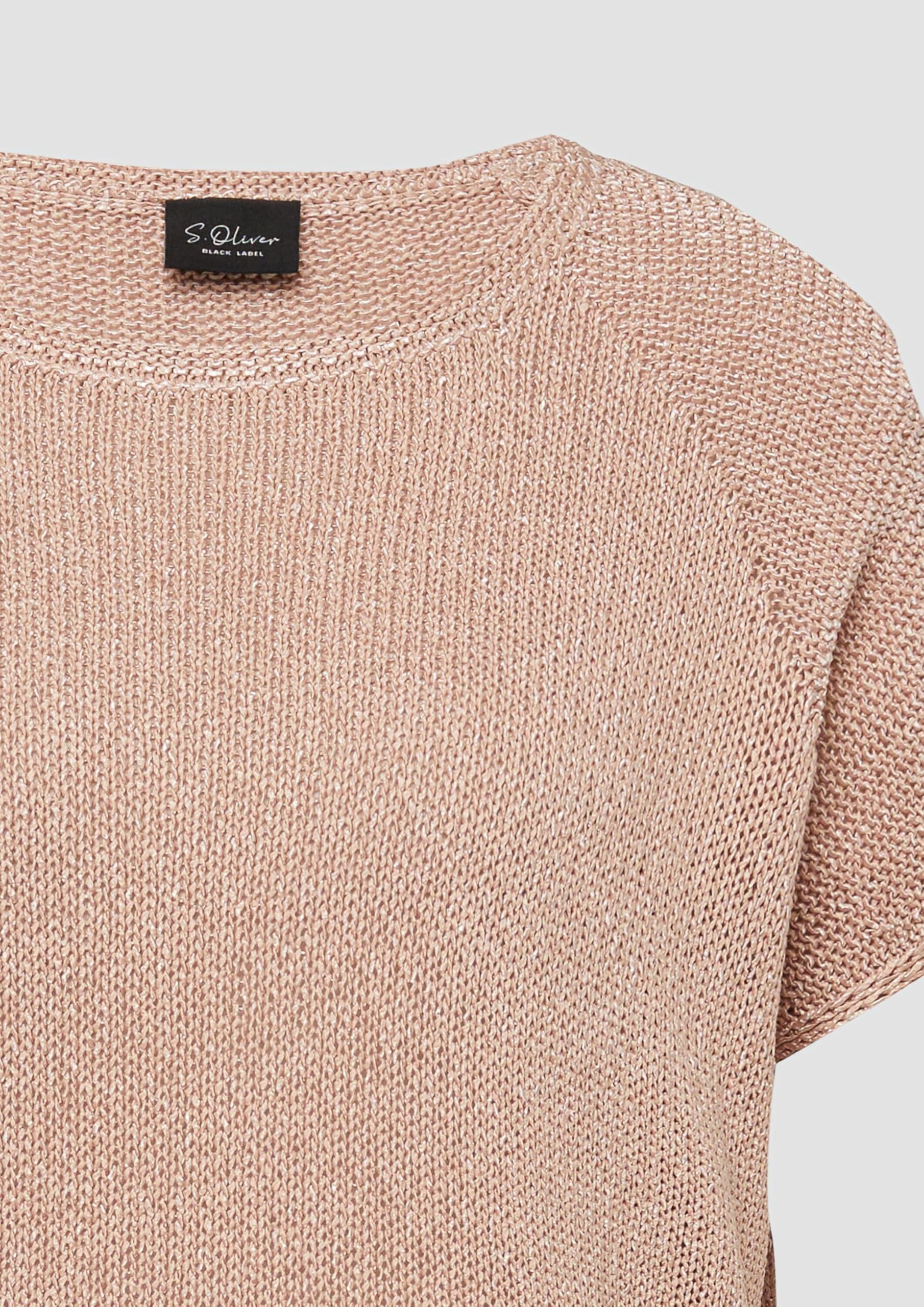 s.Oliver Strickpullover im Relaxed Fit mit U-Boot-Ausschnitt